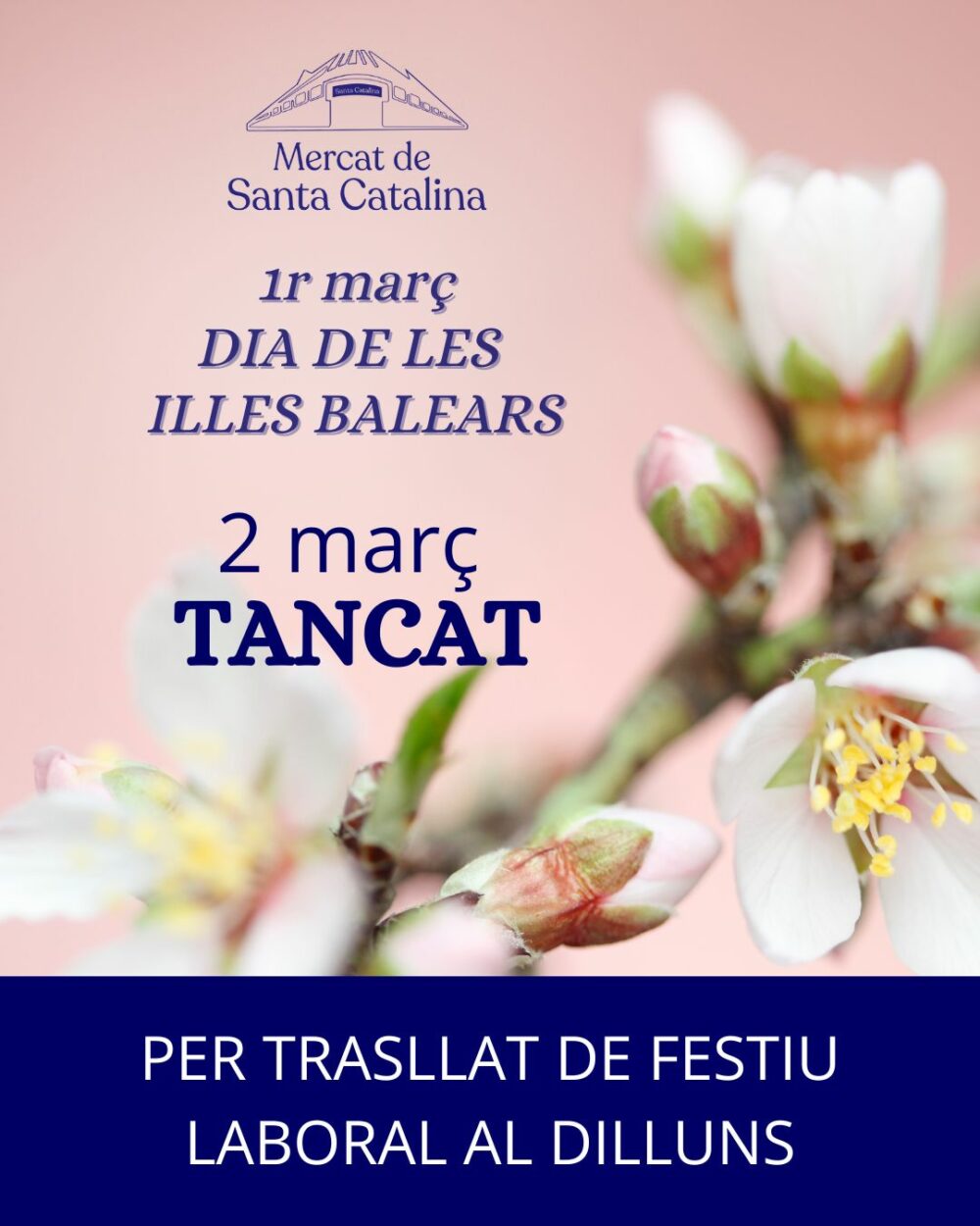 Dilluns 2 març 2026 tancat