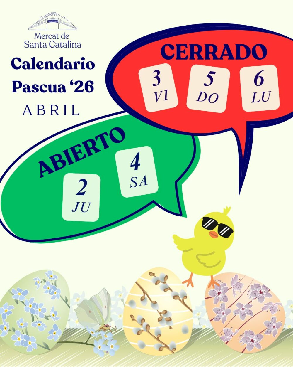 Carlendario Pascua 2026