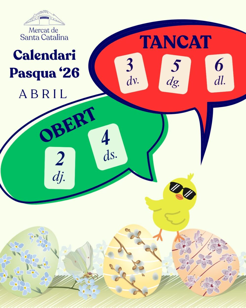 Carlendari Pasqua 2026