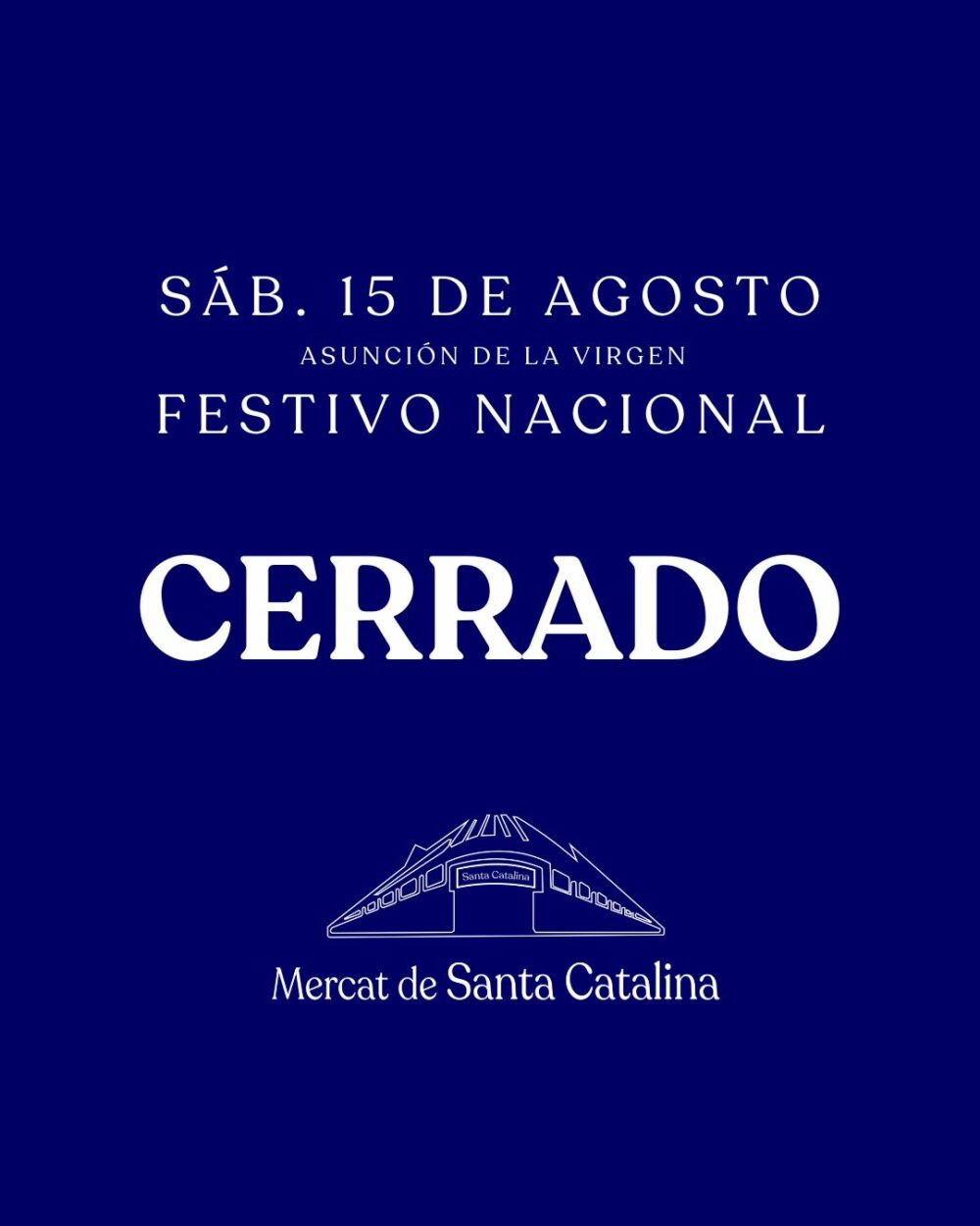 15 agosto cerrado (2026)