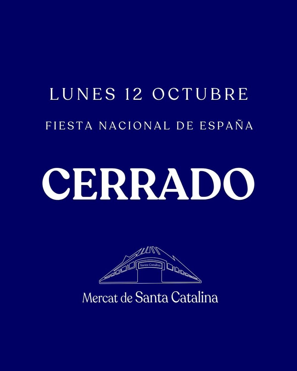12 octubre cerrado (2026)